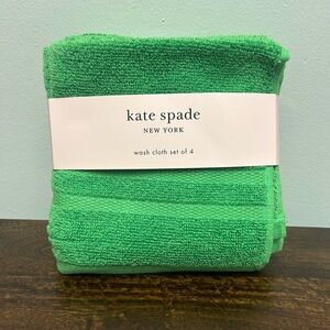 New! Set of Four Kate Spade Washcloths
